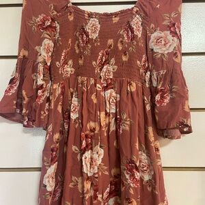 Floral Long Sleeve Dress